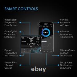 Air Filtration Kit PRO 8, Inline Fan with Smart Controller, Filter and Ducting