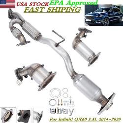 All 3 Catalytic Converter For Infiniti QX60 3.5L 2014-2020 with Ypipe Direct Fit