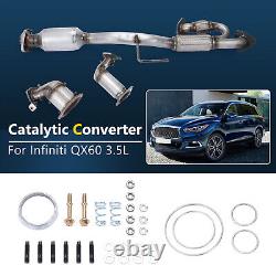 All 3 Catalytic Converter For Infiniti QX60 3.5L 2014-2020 with Ypipe Direct Fit