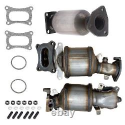 All 3 manifold Catalytic Converter Set For 2009 2014 Acura TL 3.5L