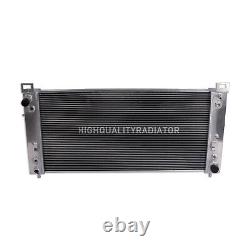 All Aluminum Radiator For GMC 2005-2013 Silverado 1500 5.3L 6.2L 3Rows AT/MT