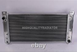 All Aluminum Radiator For GMC 2005-2013 Silverado 1500 5.3L 6.2L 3Rows AT/MT