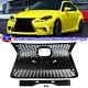 All Black Front Upper+lower Grille Withtrim For 2014-16 Lexus Is250 Is350 F Sport