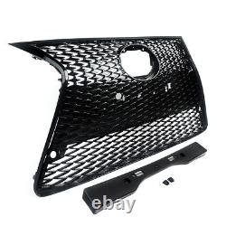 All Black Front Upper+Lower Grille withTrim For 2014-16 Lexus IS250 IS350 F Sport