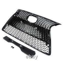 All Black Front Upper+Lower Grille withTrim For 2014-16 Lexus IS250 IS350 F Sport