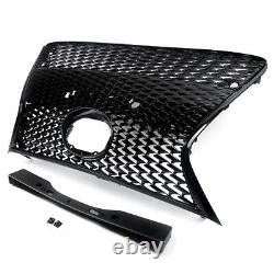 All Black Front Upper+Lower Grille withTrim For 2014-16 Lexus IS250 IS350 F Sport