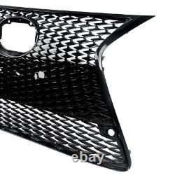 All Black Front Upper+Lower Grille withTrim For 2014-16 Lexus IS250 IS350 F Sport