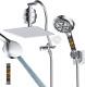 All Metal 10'' Dual Filtered Rainfall Shower Head Combo, High Pressure Handheld