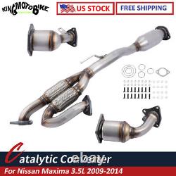 All Three Catalytic Converter Kit Set Fits For Nissan Maxima 3.5L 2009-2014