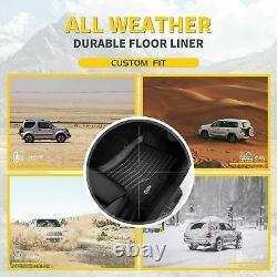 All Weather Floor Mats Liners for 2018-2023 Jeep Wrangler JL 4Door Black TPE Set