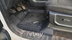 All Weather Floor Mats for 2015-2023 Ford F150 SuperCrew Cab Front Rear 3PCS Set