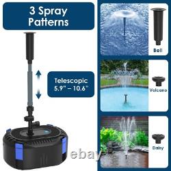 All-in-One Koi Pond Filter 200-500 Gal with Fountain Pump 550GPH