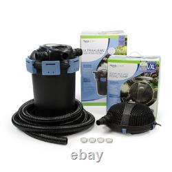 Aquascape UltraKlean 3500 Pond Filtration Kit, UV Clarifier and Solids-Handling