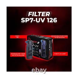 Aquatop 72-126 GPH Internal Filter Submersible Filter Includes Replaceabl