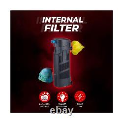 Aquatop 72-126 GPH Internal Filter Submersible Filter Includes Replaceabl