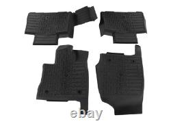 Aviator 2020-2025 Black Rubber All Weather Floor Liner Tray Protection Mats 4pc