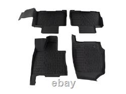 Aviator 2020-2025 Black Rubber All Weather Floor Liner Tray Protection Mats 4pc