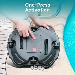 Cordless Robotic Pool Cleaner Vacuum Self-Parking Dual-Motor Strong Suction Blue