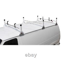 Dodge Ram Van All Years 3 bar Ladder Roof Racks Steel White New Rack