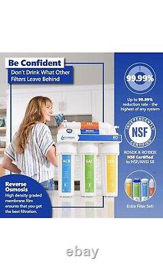 Express Water RO5DX Reverse Osmosis Filtration NSF Certified 5 Stage RO System