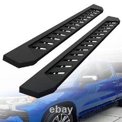 Fit 22-24 Toyota Tundra Crew Max Cab 7 Texture Black Running Board Side Step