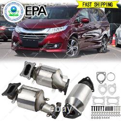 Fits 2011-2015 Honda Odyssey 3.5L Complete Catalytic Converter set EPA R&L REAR