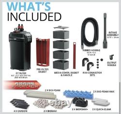 Fluval 407 Canister Filter, 50 100 US Gal / 150 500 L #A449
