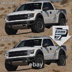 For 09-14 Ford F150 F-150 Full LED Reflector Headlights Withsequential turn signal