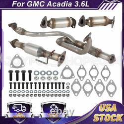 For 2009-2017 GMC Acadia 3.6L All Three Catalytic Converters Flex Pipe 4 PIECES