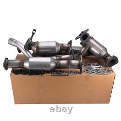 For 2009-2017 GMC Acadia 3.6L All Three Catalytic Converters Flex Pipe 4 PIECES