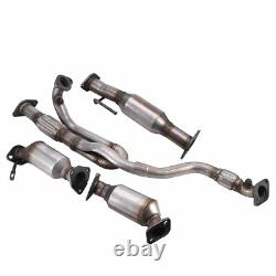 For 2009-2017 GMC Acadia 3.6L All Three Catalytic Converters Flex Pipe 4 PIECES