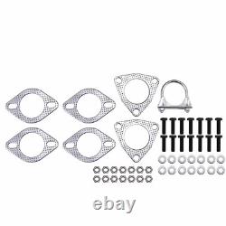 For 2009-2017 GMC Acadia 3.6L All Three Catalytic Converters Flex Pipe 4 PIECES
