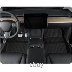 For 2020-2023 Model 3 Front Rear Cargo Liners Black All Season Floor Mats 6Pcs