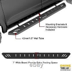 For 2021-2023 Ford Bronco 4 Door 7 Black Running Board Side Step Nerf Bar