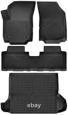 For 2022-2023 Jeep Grand Cherokee Front&Rear&Trunk All Weather Floor Mats Liners