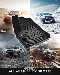 For 2022-2023 TOYOTA TUNDRA ALL WEATHER FLOOR LINERS / RUBBER FLOOR MATS