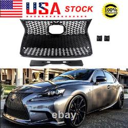 For Lexus IS200t IS250 IS350 F Sport 2014-2016 Front Grille WithTrim Gloss Black
