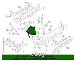 Ford Ecosport 13 14 15 16 17 18 19 20 21 Rear Bumper Cover Kit New Gn1z-17k835