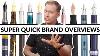 Fountain Pen Brands Explained