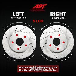 Front Drill/Slot Zinc Brake Rotors + Ceramic Pads for Acura TLX 15-19