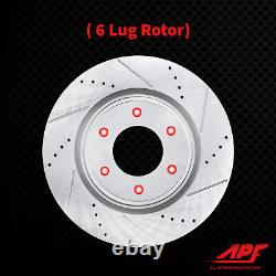 Front+Rear Drill/Slot Zinc Brake Rotors Ceramic Pads for ford Explorer 02-04