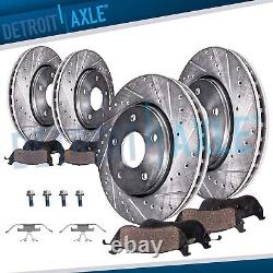 Front Rear Drilled Disc Rotors Brake Pads for BMW 228i xDrive Gran Coupe X1 X2