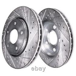 Front Rear Drilled Disc Rotors Brake Pads for BMW 228i xDrive Gran Coupe X1 X2