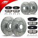 Front & Rear Zinc Drill/slot Brake Rotors + Pads For Lexus Is300 2001-2005