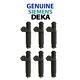 Genuine Siemens Deka 60lb Fuel Injectors Ev1 60mm Length 630cc Fi114961 Qty 6
