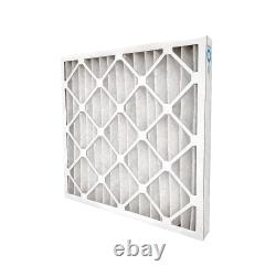 GRAINGER 6B934 PK 12 Pleated Air Filter, 20x24x1, MERV 8 6B934