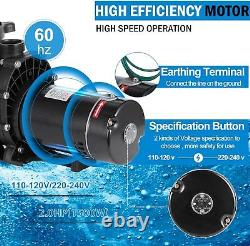 Hayward 2.0HP Swimming Pool Pump In/Above Ground & Motor Strainer Filter Basket