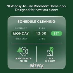 IRobot Roomba 105 Robot Vacuum + AutoEmpty Dock, Cleans in Rows, LiDAR NEW