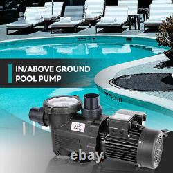 In/Above Ground Pool Pump, 3HP, High Flow with Motor Strainer Filter Basket