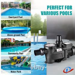 In/Above Ground Pool Pump, 3HP, High Flow with Motor Strainer Filter Basket